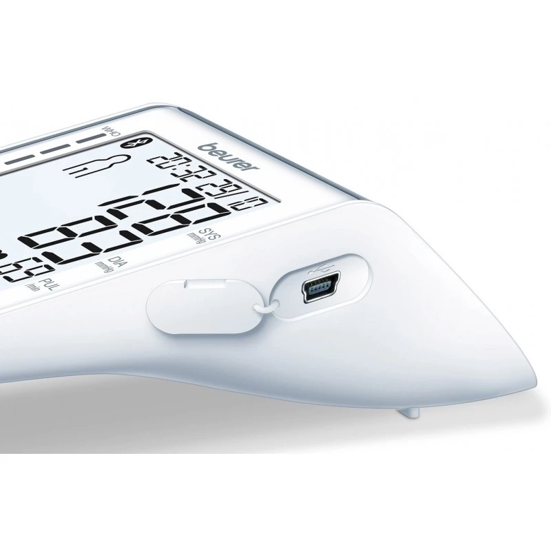 Beurer BM85 Oberarm-Blutdruckmessgerät mit patentiertem Ruheindikator für Genauigkeit, App-Verbindung mit zertifiziertem Datenschutz, Lithium