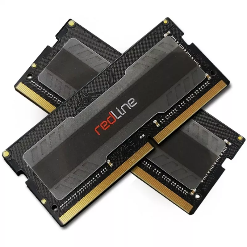 SO-DIMM 16 GB DDR4-3200 (2x 8 GB) Dual-Kit, Arbeitsspeicher schwarz, MRA4S320NNNF8GX2, Redline, INTEL XMP
