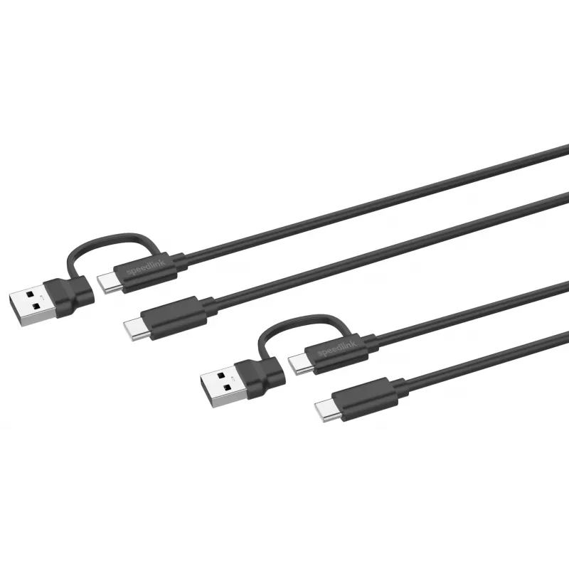 USB 3.2 Gen 1 (3.1 Gen 1) Kabel Speedlink SL-460101-BK, 3 m, USB A/USB C auf USB C, schwarz