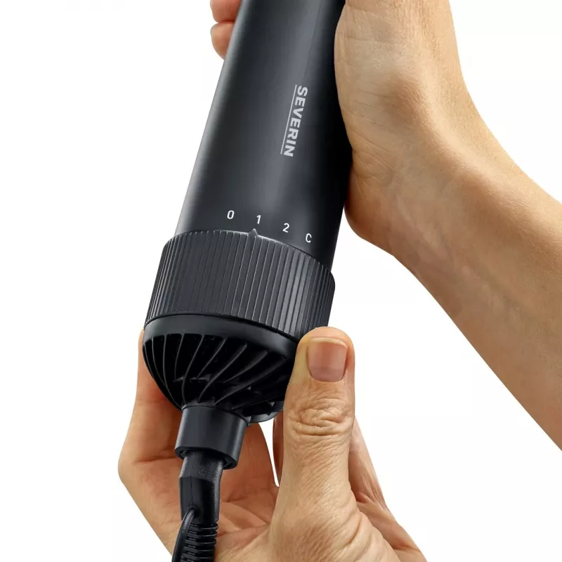 Severin WL 0241 Haarstylinggerät Heißluftbürste Warm Black 1000 W 1,8 m