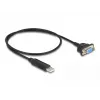 DeLOCK USB 2.0 auf Seriell RS-232 Adapter 50 cm FTDI Schwarz