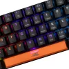 Mechanische Tastatur Baracuda Dolphin Schwarz US-Layout mit Blue-Switches