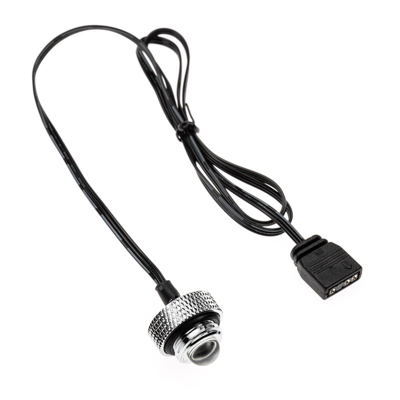 XSPC ARGB LED Verschlussstopfen, G1/4, 5V 3Pin - chrom