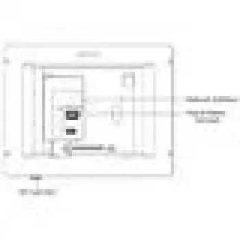 Video-Gegensprechanlage Hikvision DS-KH8350-TE1 7 Zoll IPS-Touchscreen, PoE, SIP, MicroSD-Steckplatz, 1024×600, Aluminiumgehäuse, Schwarz
