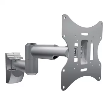 Wandhalterung MACLEAN MC-503A S für 23 Zoll–42 Zoll Bildschirme, neigbar ±20°, VESA 75×75–200×200, 30 kg, silber