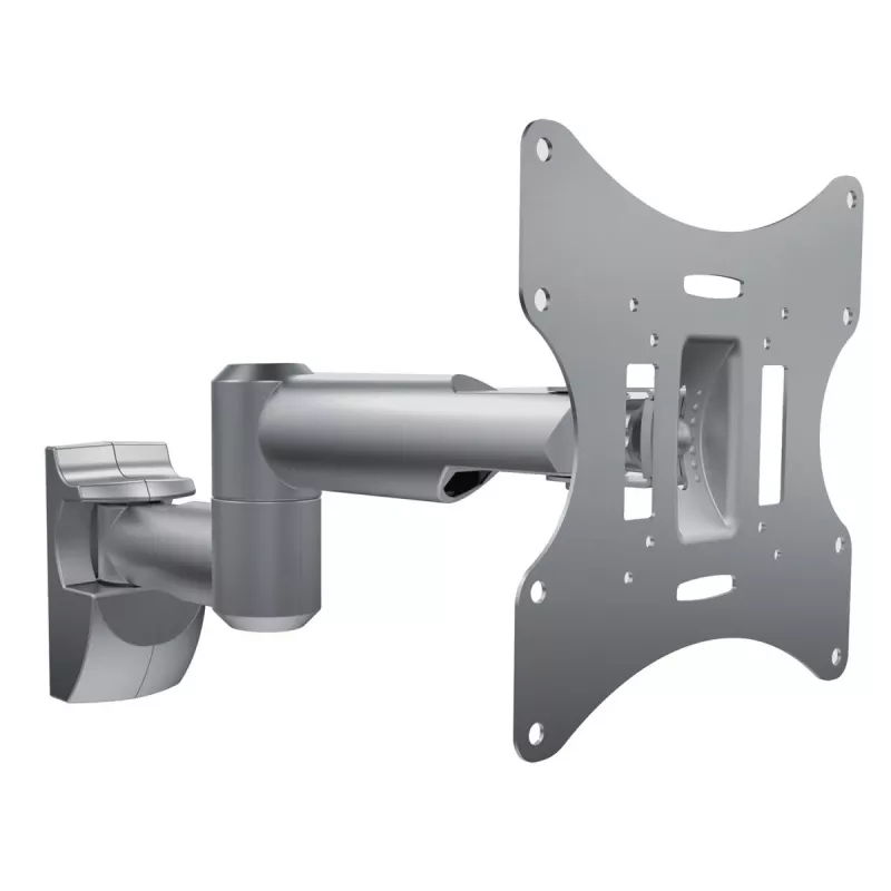 Wandhalterung MACLEAN MC-503A S für 23 Zoll–42 Zoll Bildschirme, neigbar ±20°, VESA 75×75–200×200, 30 kg, silber