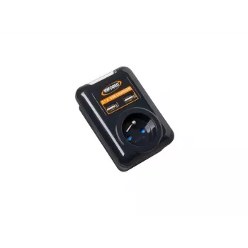 Infosec S1 USB NEO Überspannungsschutz, 1 Steckdose, mit USB (61297)