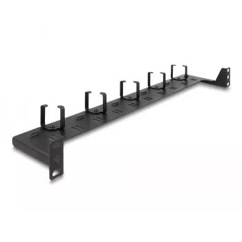 DeLOCK 19 Zoll Glasfaser-Routing-Panel 1U schwarz Rackmontage 1U