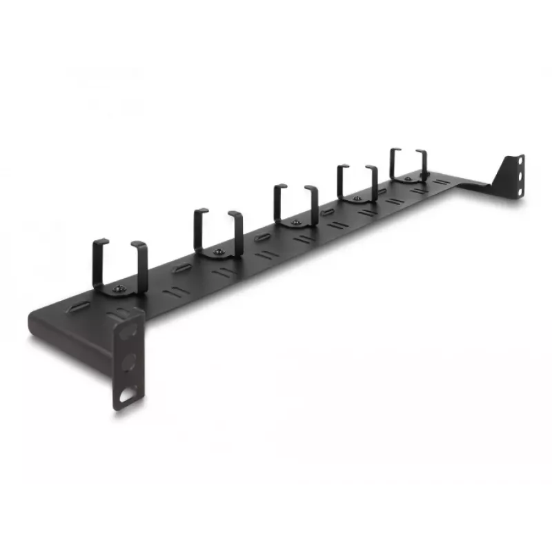 DeLOCK 19 Zoll Glasfaser-Routing-Panel 1U schwarz Rackmontage 1U