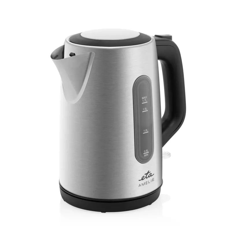 Elektrowasserkocher ETA Amelie 1,7 L 2200 W — Edelstahl, schwarz