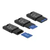 DeLOCK USB 2.0 Kartenleser Schwarz Micro SD MicroSDHC MicroSDXC 480 Mbit/s