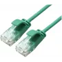 ROLINE GREEN UTP Patchkabel Cat.6A (Klasse EA), LSOH, schlank, Grün, 1,5 m (21.44.3934)