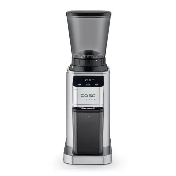 Caso Kaffeemühle | Barista Chef Edelstahl | 150 W | Kaffeebohnenkapazität 250 g | Tassenanzahl 12 Stück | Edelstahl