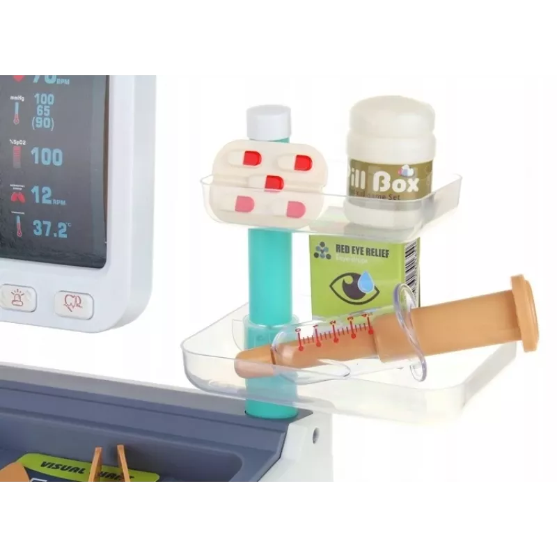Extralink Toys interaktives Arztspielset, großer medizinischer Wagen Spielzeug