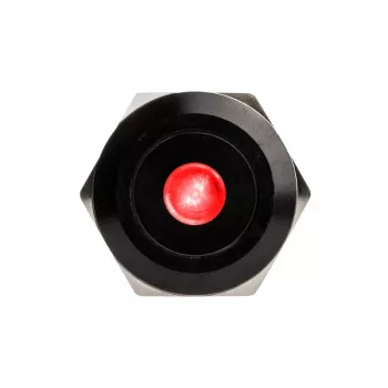 DimasTech vandalismusgeschützter Drucktaster 22 mm Schwarzline Dot RGB PD223