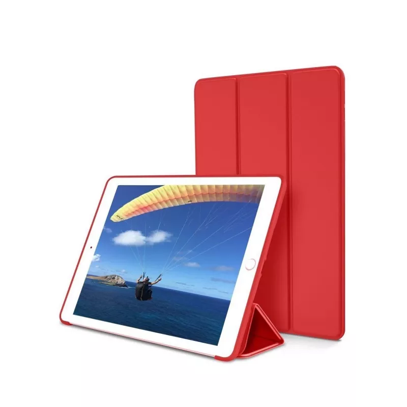 Tablet-Lederhülle Devia für iPad Air 2019 / iPad Pro 10.5 mit Stiftschlitz, Rot