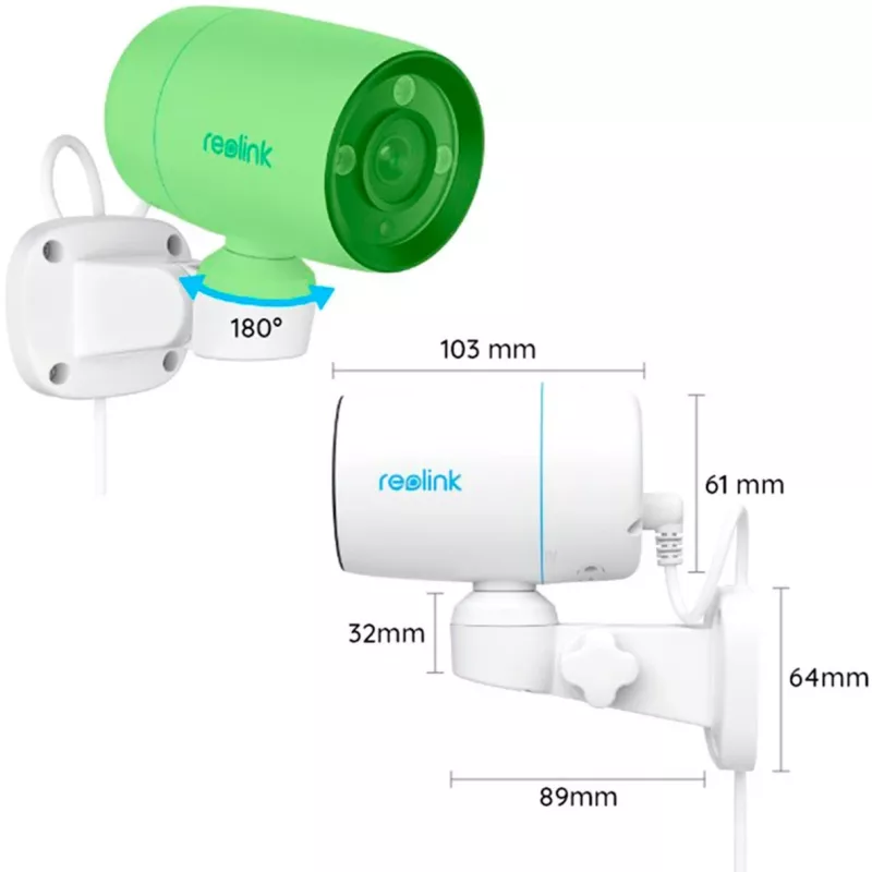 PoE-Kamera Reolink P330P 4MP — Nachtsicht, Bewegungserkennung