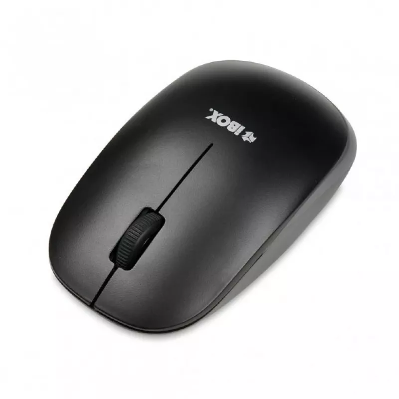IBOX Desktop Kit Pro kabelloses Tastatur- und Maus-Set, QWERTY Full-Size 104 Tasten, 2,4 GHz, 1200 DPI, schwarz