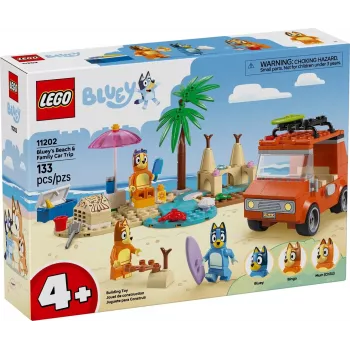 LEGO Bluey Blaues Auto Familienausflug 11202 — Spielset für fantasievolles Spielen