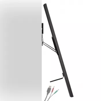 Maclean MC-481 Ultra-Flach-Slim-TV-Wandhalterung für 37-80 Zoll flache und gebogene Fernseher, max. 75 kg, VESA 600x400, universelle TV-Halterung
