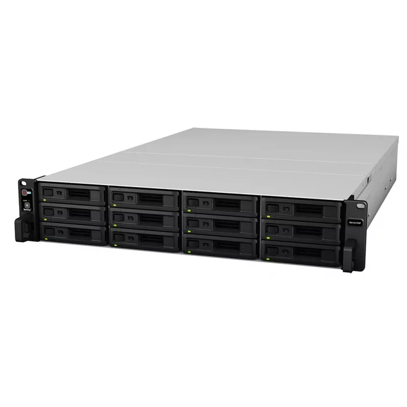 Synology - RX1217 - 2U 12-BAY-ERWEITERUNGSEINHEIT - 12x 3,5/2,5 Zoll HDD/SSD - 88 x 430,5 x 664 mm - 12,7 kg - 500 W