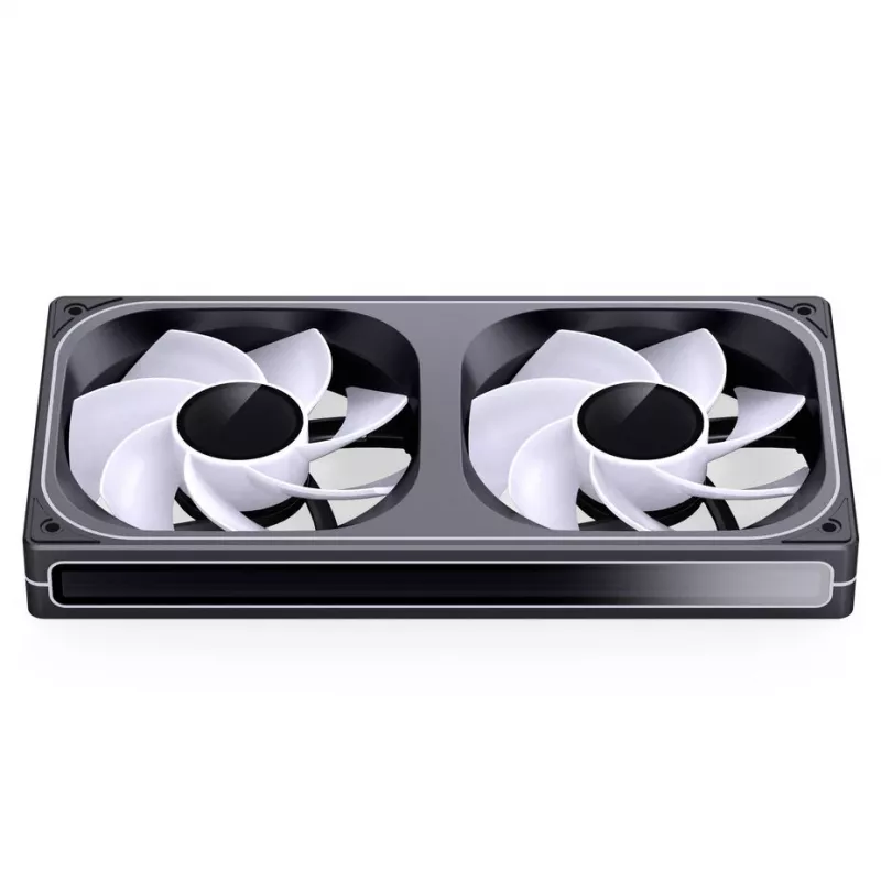 Jonsbo ZB-240BR 120mm Reverse Blade ARGB PWM 2er-Pack Gehäuselüfter - Schwarz