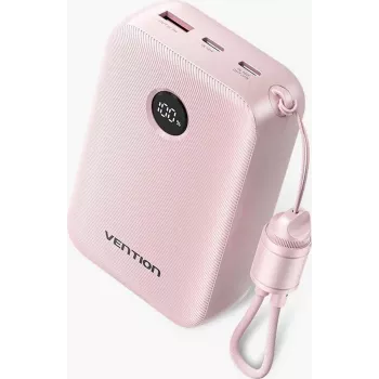 Tragbare Powerbank Vention FKBP0-C 20000 mAh — externer Akku mit 2x USB-C und 1x USB-A Ausgängen