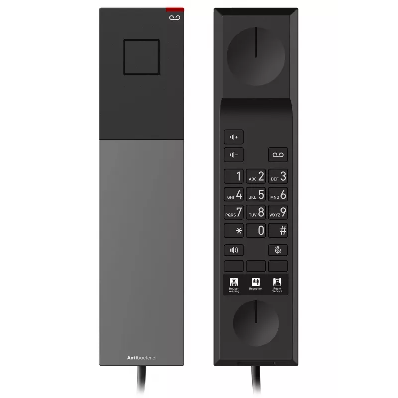 Snom HD300 - Telefon mit Schnur - Gun Metal Black
