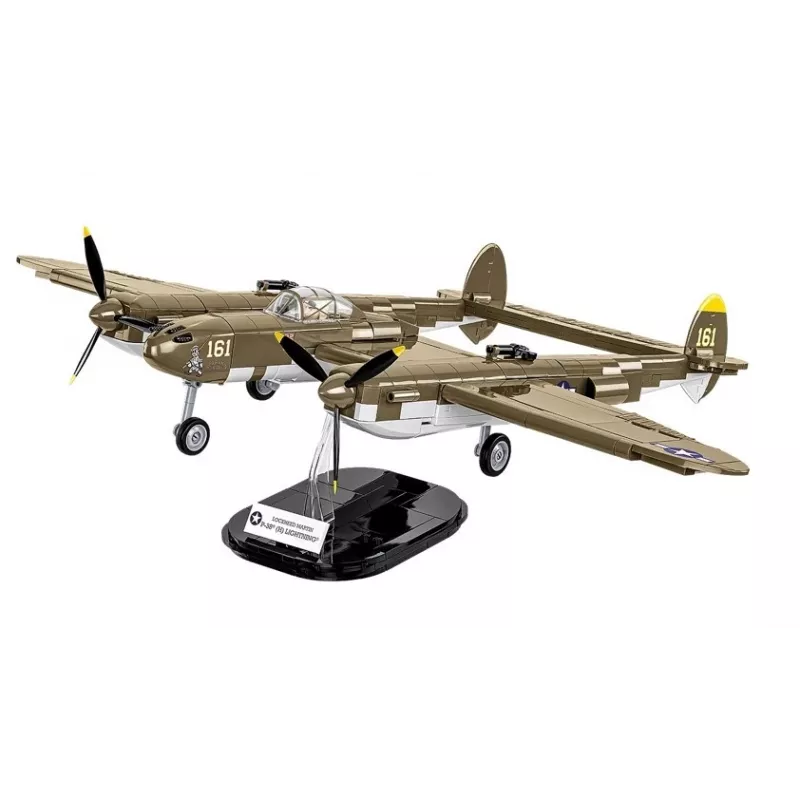 Cobi Bausteine Lockheed P-38H Lightning Set 5763 — maßstabsgetreuer Modellbausatz, sammelbares Flugzeugmodell
