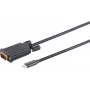 VGA-Kabel ShiverPeaks BS10-59025 1 m USB C VGA (D-Sub) Schwarz