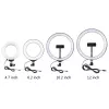 Ring-LED-Lampe Puluz mit verstellbarem Stativ PU391