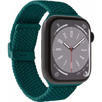 Puro Loop Band - Geflochtenes Armband für Apple Watch 42/44/45/49 mm (Grün)