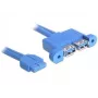 USB-Kabel DeLOCK 82941 USB 3.2 Gen 1 0,45 m 2 x USB A Blau