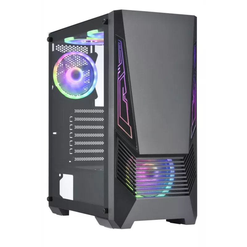 Gehäuse | GOLDEN TIGER | Unterstützte Motherboard-Formfaktoren ATX/micro ATX | Schwarz | Midi Tower | Buffalo M730i | BUFFALOM730I