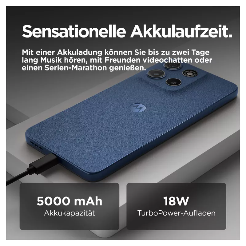 Motorola moto g15 17,1 cm (6,72 Zoll) Dual SIM Android 15 4G USB Typ-C 8 GB 256 GB 5200 mAh Navy