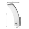 LED-Wandleuchte MACLEAN MCE512 GR mit Bewegungssensor, energieeffizientes LED-Leuchtmittel