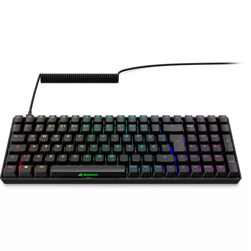Sharkoon Skiller SGK50 S2 schwarz DE-Layout Gateron Yellow Tastatur