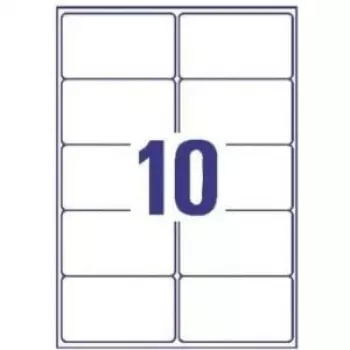 Avery - Adressetiketten - Weiß - 99,1 x 57 mm - 1000 Etiketten (100 Blatt x 10) (L7173-100)