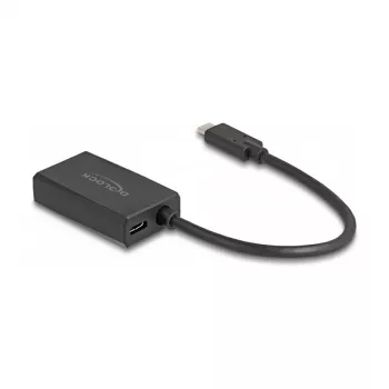 Adapter DisplayPort female zu USB Type-C male DeLOCK 4K PD 85W
