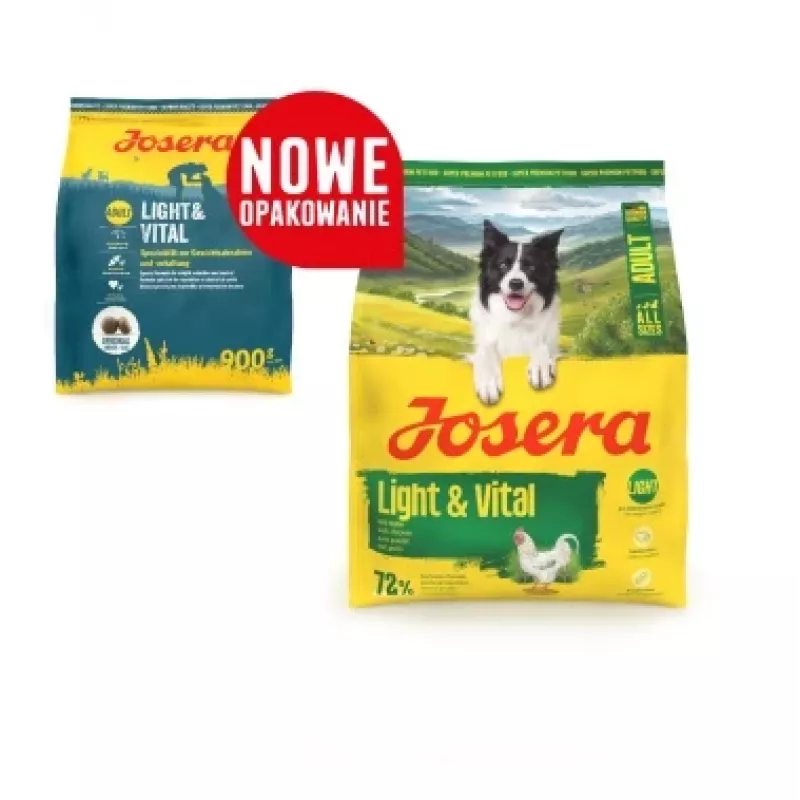 Trockenfutter für Hunde JOSERA Adult Light & Vital 3 kg — kalorienarme Alleinfuttermittel für ausgewachsene Hunde, Huhn, 29 % Protein