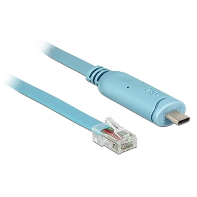 Serielles Kabel DeLOCK 63914 USB Type-C RJ45 3m Blau