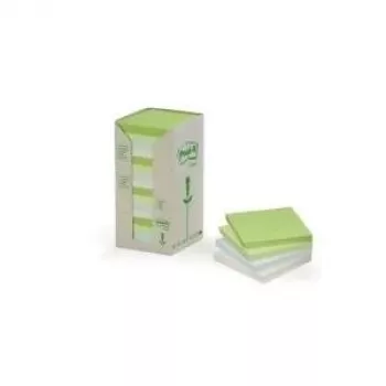 Selbstklebende Etiketten 3M Post-It 654-1RPT, 76 x 76 mm, 100 Stk. (16 Blatt)