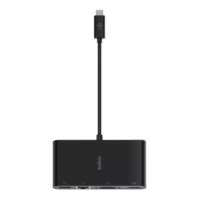 Belkin AVC005BTBK Interface Hub USB 3.2 Gen 1 (3.1 Gen 1) Type-C Schwarz