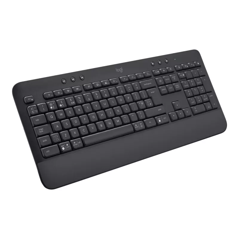 Logitech Signature K650 - Tastatur - Kabellos - Bluetooth 5.1 - QWERTZ - Schwedisch - Graphit
