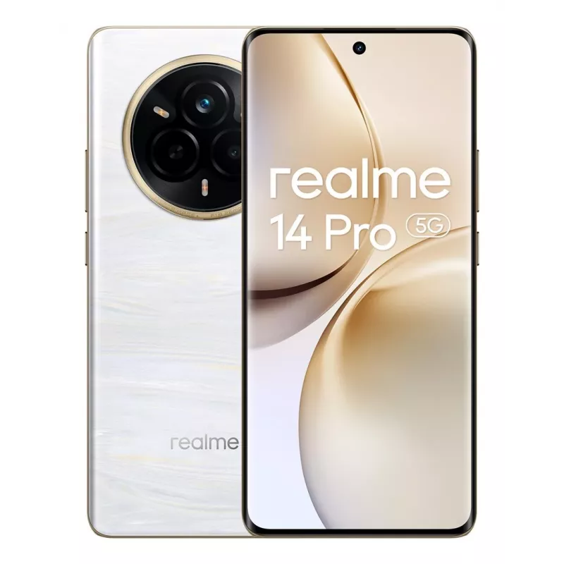realme 14 Pro 5G 17,2 cm (6.77) Dual-SIM Android 15 USB Typ-C 8 GB 256 GB 6000 mAh Weiß