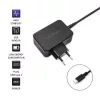 Mobiles Ladegerät QOLTEC 51024 – Universelles AC-Indoor-Ladegerät, 65 W PD, 20 V/3,25 A, 1,2 m Kabel, Schwarz
