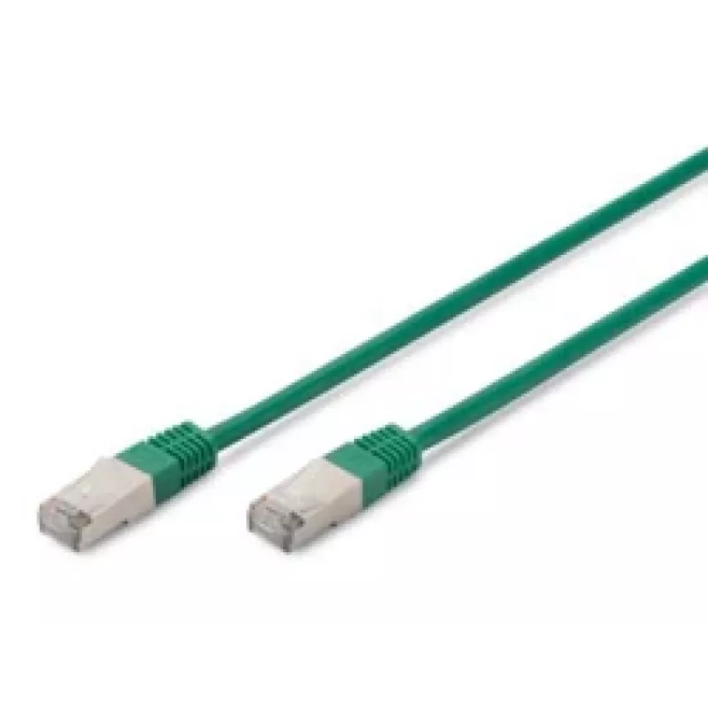 Netzwerkkabel Digitus CAT 5e SF/UTP RJ-45 0,5 m Grün