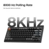 Mechanische 75%-Tastatur Keychron V1 Ultra 8K — QWERTY, Bluetooth & Kabel, RGB, Schwarz