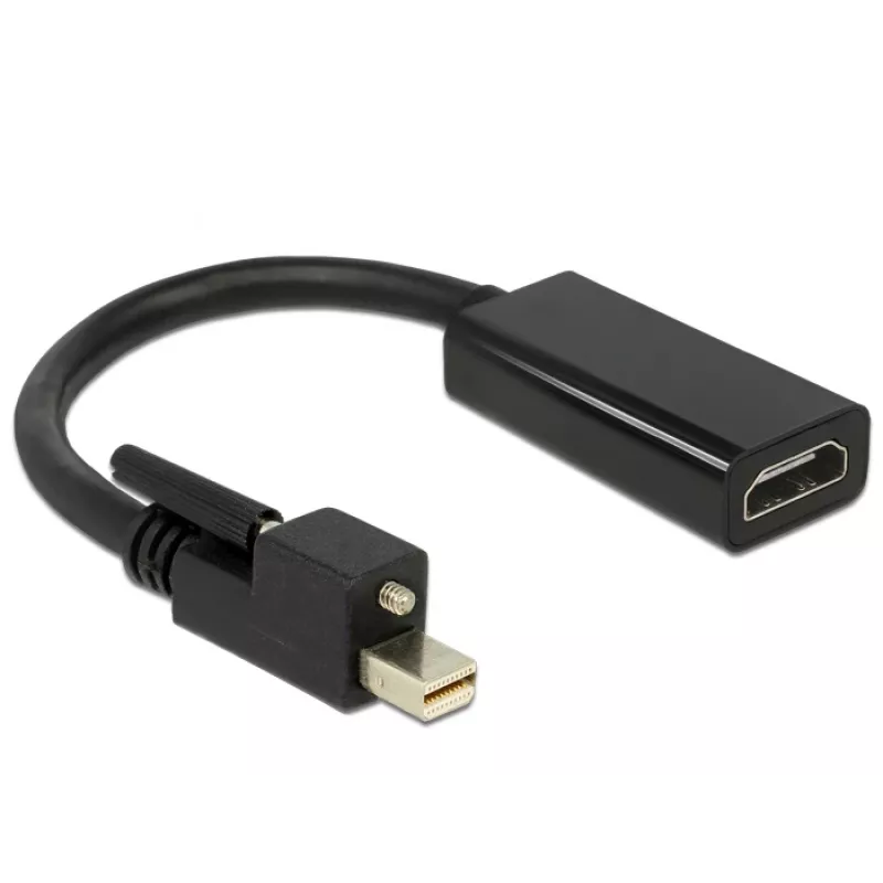 Videokabel-Adapter DeLOCK 62640 Mini DisplayPort auf HDMI 0,25 m Schwarz