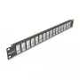 DeLOCK 19 Zoll Keystone Patch Panel 16 Port 1U schwarz